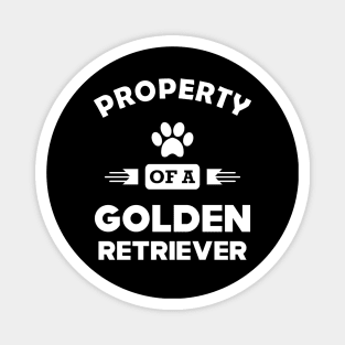 Golden Retriever - Property of a golden retriever Magnet